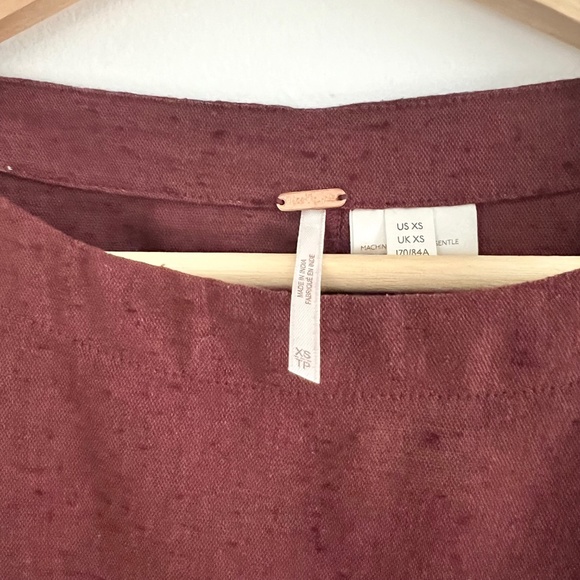 COPY - Free People Sundown Burgundy Crop Top And Pleated Wrap Skirt Set - Size … - Picture 6 of 9